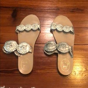 Silver Jack Rogers Sandals